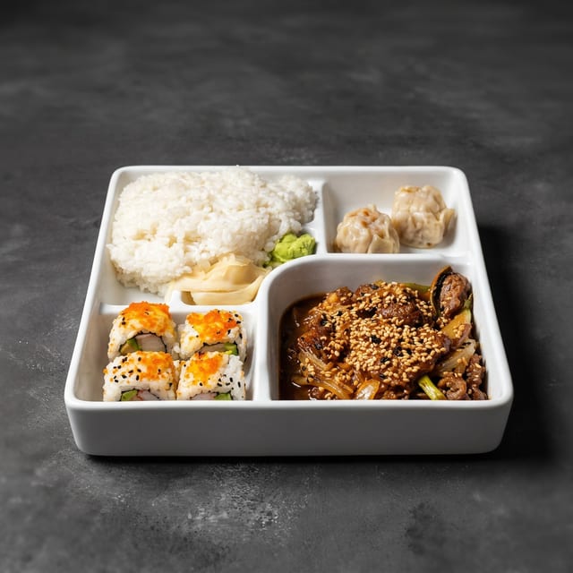 Korean Beef Bento Box.