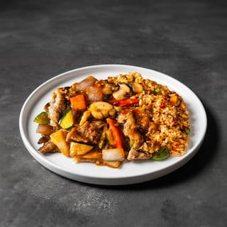 Garlic Sauce w/Beef (Dinner Combo)