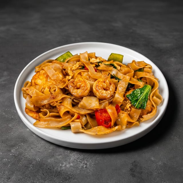 Shrimp Pad Kee Mao.